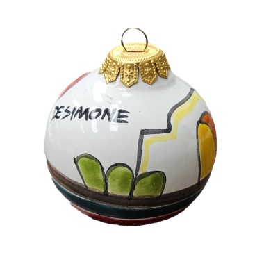 Christmas Bauble Dammusi Ceramiche De Simone Pottery Christmas Bauble Dammusi Ceramiche De Simone Pottery